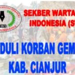 SWI Serahkan Bantuan Kepada Korban Dampak Gempa Cianjur