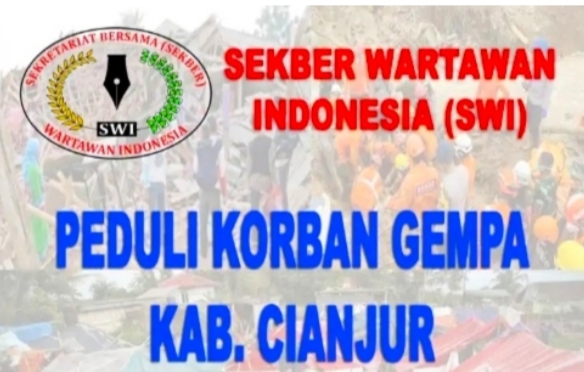 SWI Serahkan Bantuan Kepada Korban Dampak Gempa Cianjur