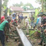 Jumat Bersih, Kodim 0107 Aceh Selatan Laksanakan Gotong Royong di Desa Panjupian
