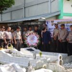 HUT Satpam ke-42, Sat Binmas Polres Aceh Selatan Ziarah ke Makam Purnawirawan Polri