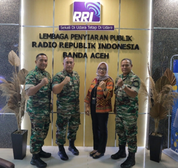 Kapendam IM Silaturahmi ke RRI Banda Aceh