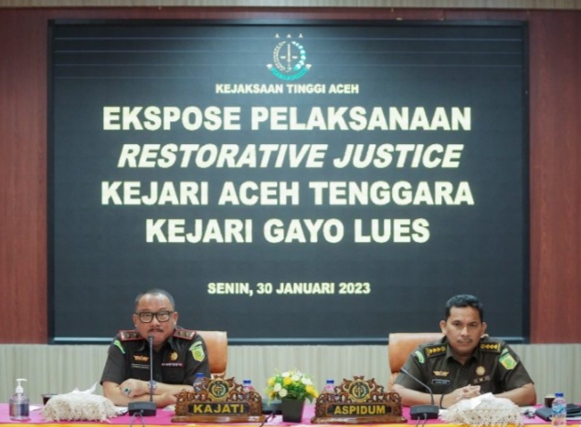 Jampidum Setujui Penghentian Penuntutan 2 Tindak Pidana dari Kejati Aceh