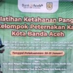 Bank Aceh KPO Gelar Pelatihan Ketahanan Pangan Bagi Kelompok Peternakan Kambing di Banda Aceh