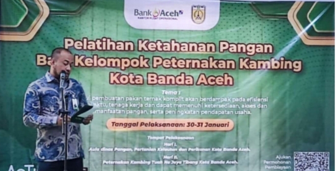 Bank Aceh KPO Gelar Pelatihan Ketahanan Pangan Bagi Kelompok Peternakan Kambing di Banda Aceh