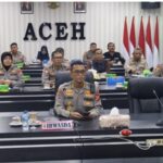 Pejabat Polda Aceh Hadiri Rapat Penekanan Program Quick Wins Presisi Triwulan I Tahun 2023