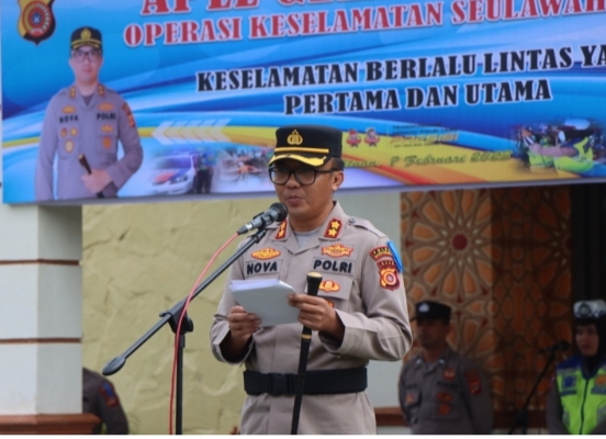 Kapolres Aceh Selatan Pimpin Apel Gelar Pasukan Ops Keselamatan Seulawah 2023