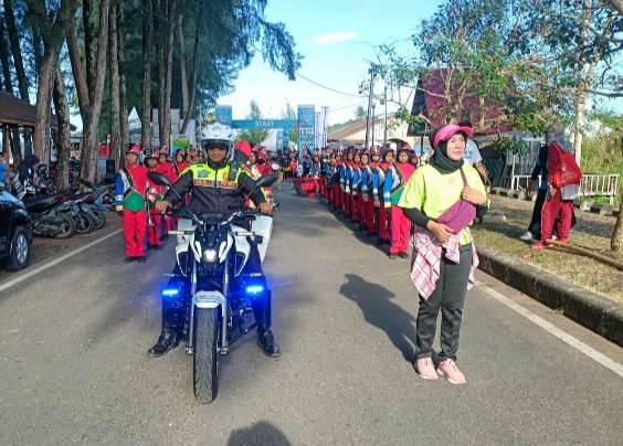 Polres Aceh Jaya Kawal Rute Jalan Sehat Bersama BUMN