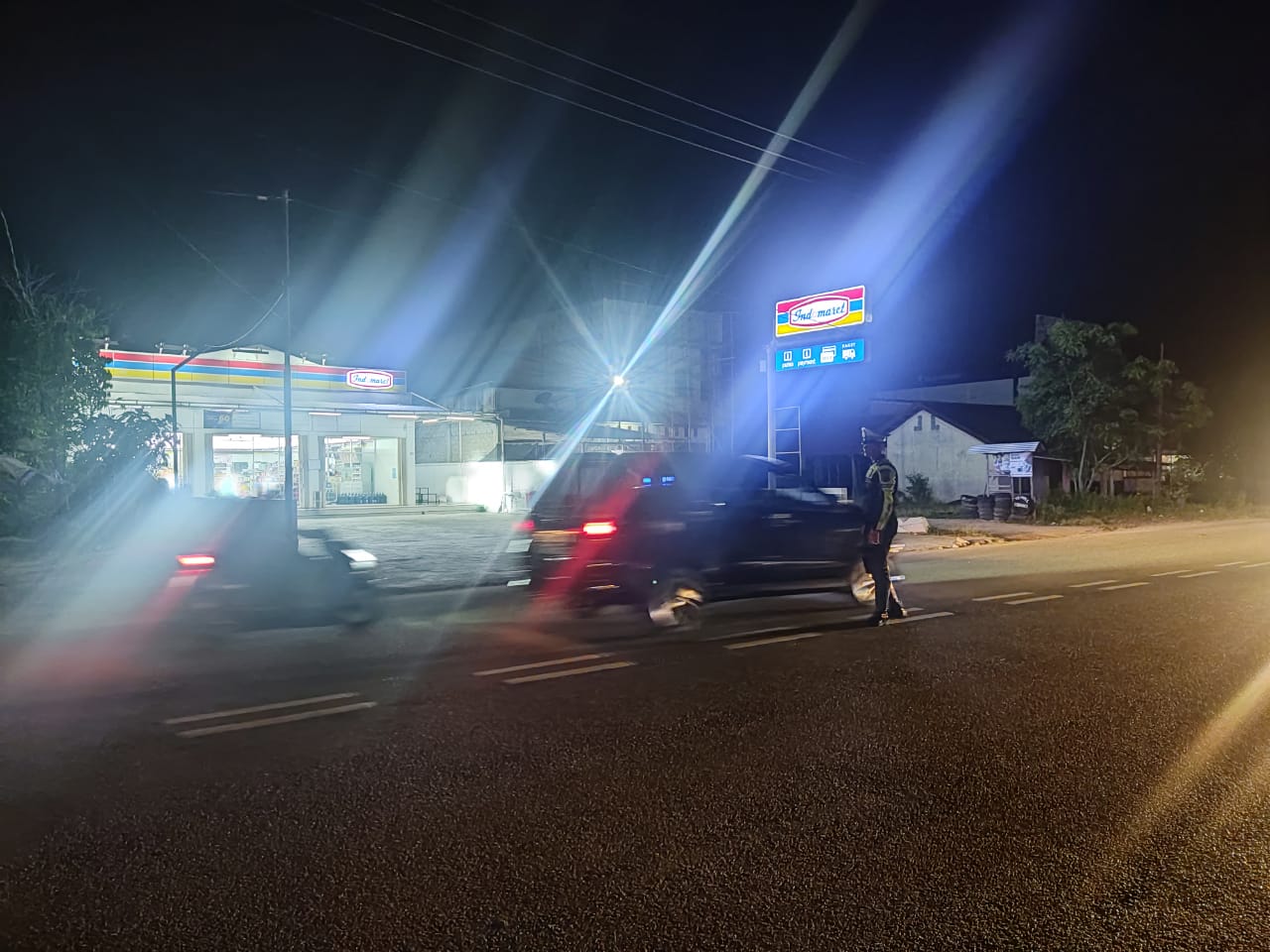 Tingkatkan Kesadaran Masyarakat, Satlantas Aceh Jaya Rutin Patroli Malam Hari