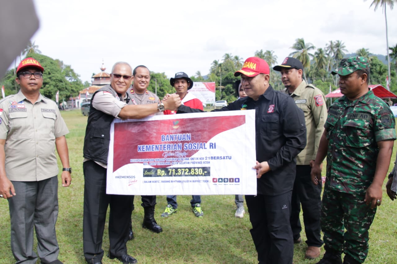 Pemkab Aceh Selatan Gelar Apel Pengukuhan Kampung Siaga Bencana