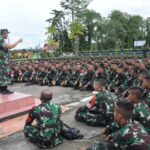 Upacara Penerimaan Satgas Pamtas RI-PNG Kewilayahan Papua Yonif Raider Khusus 115/ML di Wilayah Kolakops Korem 173/PVB