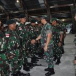 Pangkogabwilhan III Berikan Pengarahan Kepada Prajurit Satgas Pamtas RI-PNG Kewilayahan Papua, Yonif Raider Khusus 115/ML