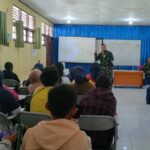 Membekali Generasi Muda Papua Untuk Memiliki Rasa Nasionalisme dan Cinta Tanah Air NKRI, Satgas Yonif RK 115/Macan Leuser Masuk Ke Sekolah