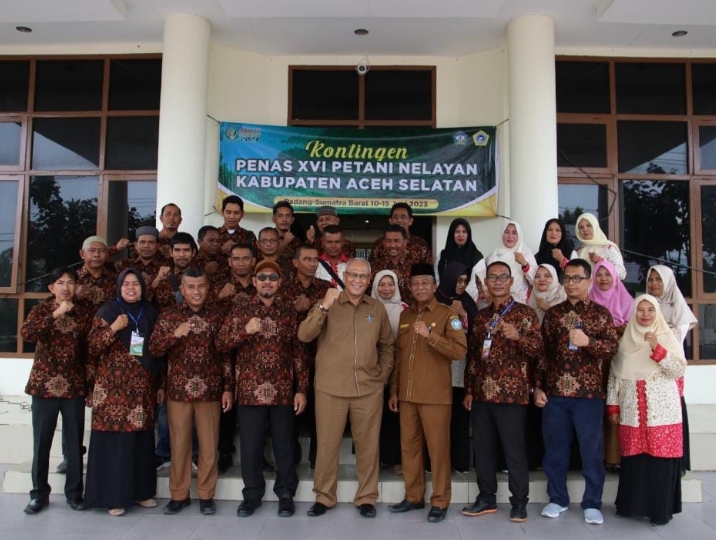 Pelepasan Kontingen Penas XVI Petani Nelayan Kabupaten Aceh Selatan