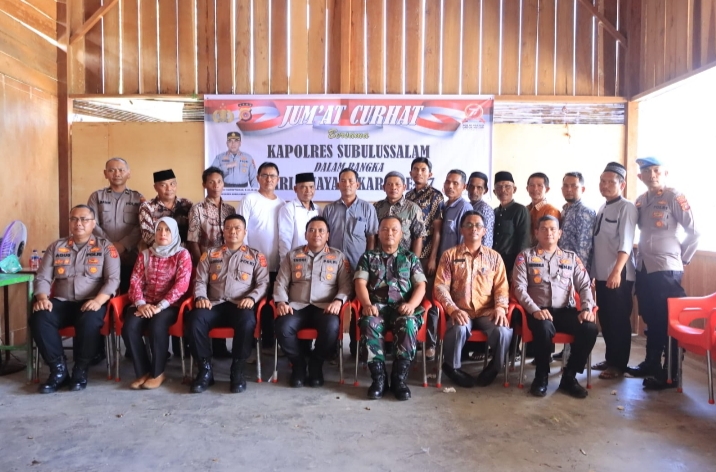 Polres Subulussalam Gelar Jum’at Curhat Dalam Rangka Peringatan Hari Bhayangkara ke-77