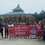 Polsek Sultan Daulat Polres Subulussalam Bakti Sosial Rehabilitasi Masjid Dalam Rangka HUT Bhayangkara Ke 77