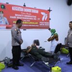 Dalam Memperingati Hari Ulang Tahun Bhayangkara Ke -77, Polres Subulussalam Gelar Donor Darah