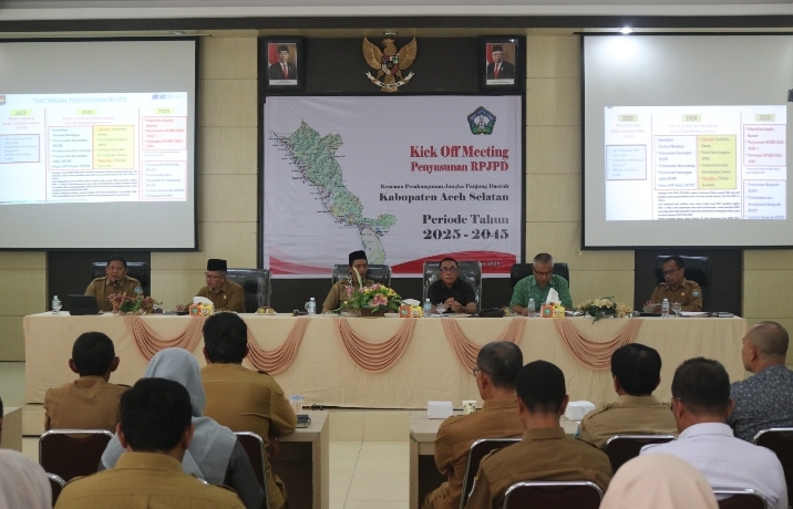 Kick Off Meeting Persiapan Penyusunan RPJPD Kabupaten Aceh Selatan Periode Tahun 2025-2045
