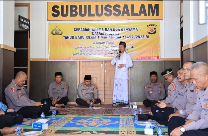Polres Subulussalam Gelar Kegiatan Ceramah Agama dan Do’a Bersama Dalam Rangka 1 Muharram