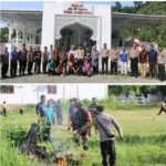 Jumat Bersih, Polres Aceh Selatan Laksanakan Bersih Masjid
