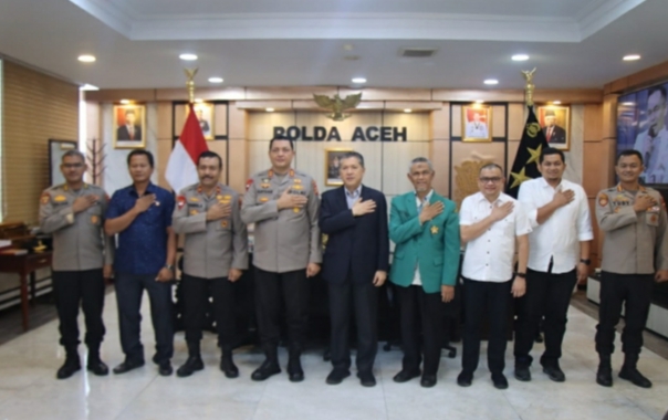 Kapolda bersama Wakapolda Aceh Terima Audiensi Rektor USK