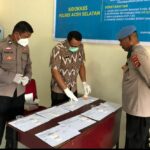 Sebelum Naik Pangkat, 25 Personel Polres Aceh Selatan Jalani Test Urine