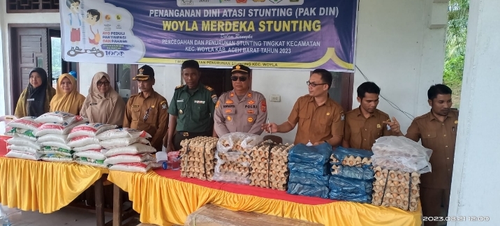 Muspika Woyla Deklarasikan Merdeka Stunting