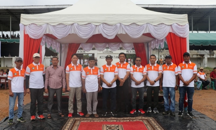 Dandim 0107 Hadiri Peresmian Stadion Ludung Meukong dan Pembukaan Turnamen Bola Kaki Bupati Cup 2023