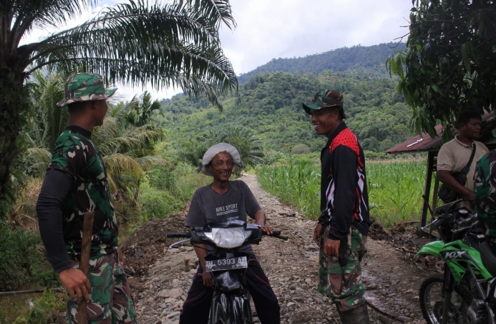 Dihari ke 4, TMMD ke 118 Kodim Aceh Selatan Mulai Sudah Dirasakan Warga Manfaatnya