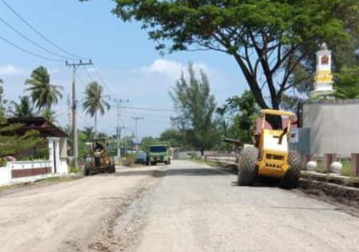 PUPR Aceh Barat Targetkan Badan Jalan Wisata Tugu Teuku Umar Selesai Pada Oktober Ini