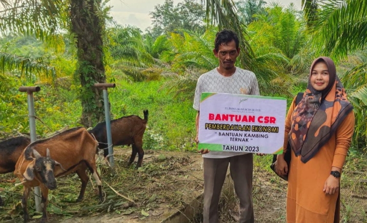 PT Prima Agro Aceh Lestari Salurkan CSR Kepada Masyarakat Kurang Mampu Berupa Hewan Ternak