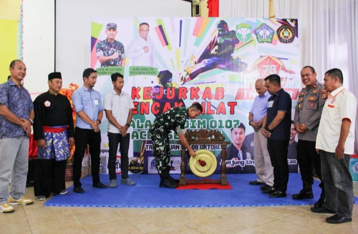 Kejuaran Dimulai, Ratusan Pesilat Berebut Piala Dandim Aceh Selatan