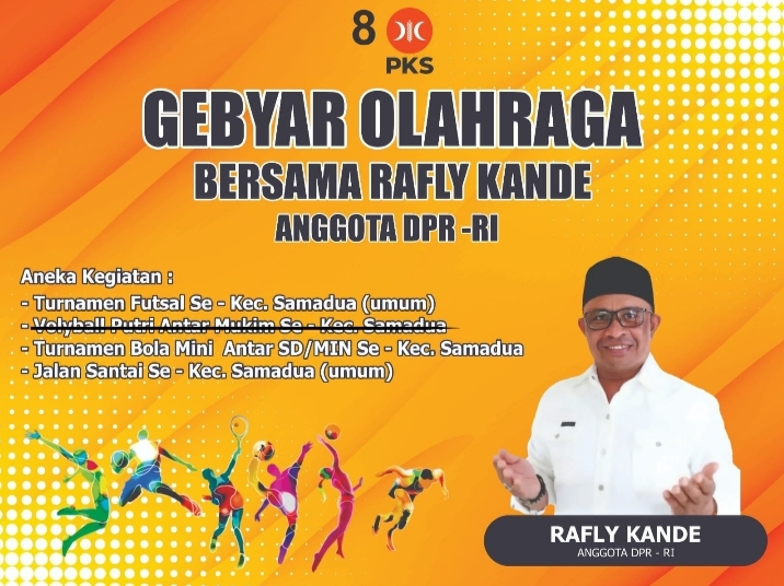 Rafli Kande Gelar Festival Olahraga di Samadua