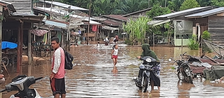 Intensitas Hujan Cukup Tinggi Sebabkan Luapan Sungai Lae Souraya Banjiri Tiga Desa