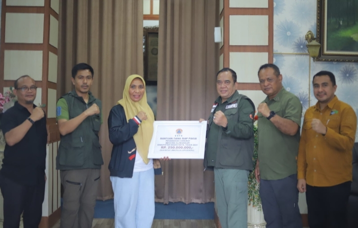 Pasca Musibah Banjir, Nagan Raya Mendapat Bantuan Tanggap Darurat 250 Juta dari BNPB Pusat