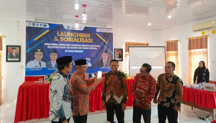Peluncuran dan Sosialisasi Aplikasi SRIKANDI di Lingkungan Pemkab Aceh Selatan