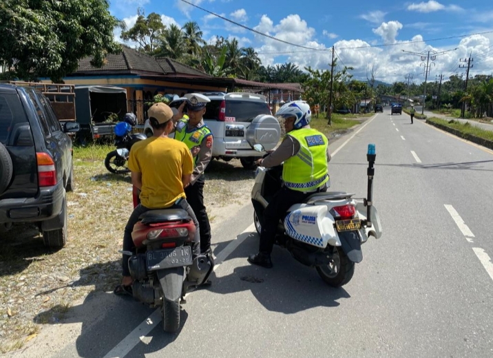 Satuan Lalulintas Polres Subulussalam Gencar Razia Knalpot Brong
