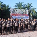 Polres Subulussalam Gelar Apel Pergeseran Pasukan Pengamanan TPS Pemilu 2024