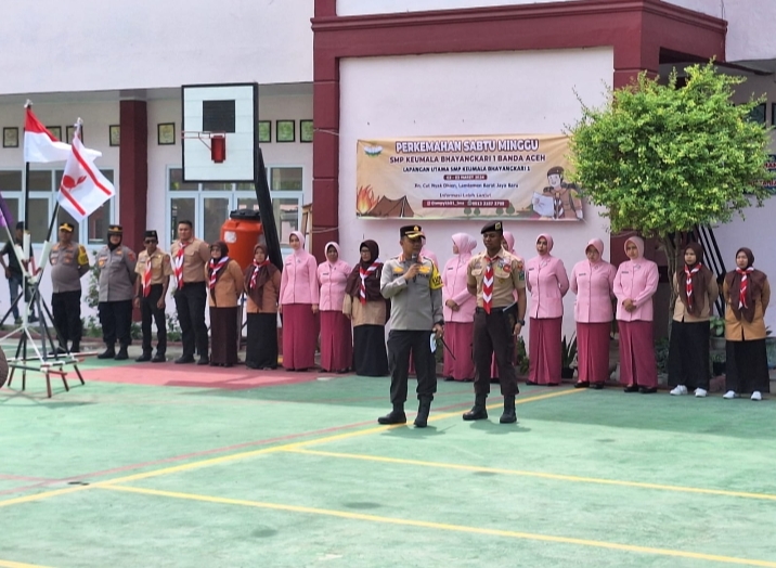 Kapolresta Banda Aceh Tutup Persami di SMP Kemala Bhayangkari