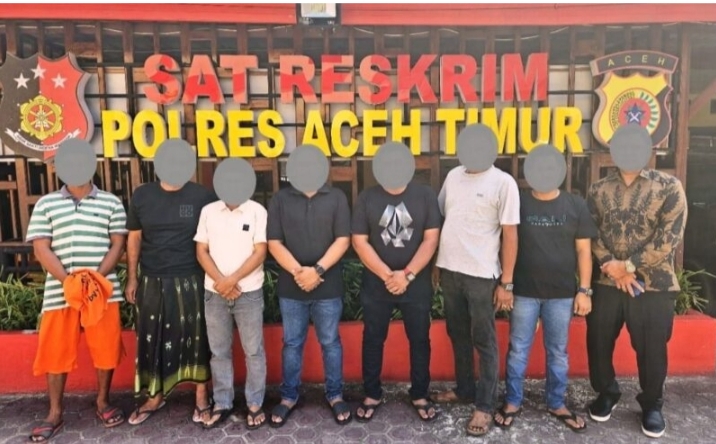 Polisi Amankan Para Terduga Pelaku Pengrusakan Barang-Barang dan Fasilitas Kantor KONI Aceh Timur