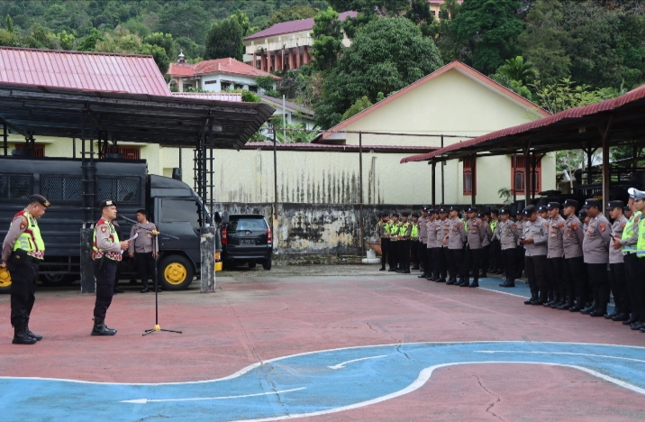 Senin Belajar Polres Aceh Selatan, Sat Samapta Sampaikan Tentang Patroli
