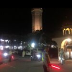 Personel Sat Lantas Polres Aceh Selatan Atur Arus Lalu Lintas di Masjid Istiqamah Tapaktuan