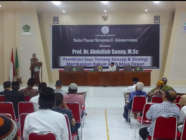 Jadi Pembicara Tunggal Prof Abdullah Sanny : Aceh Sudah Saatnya Harus Lebih Maju