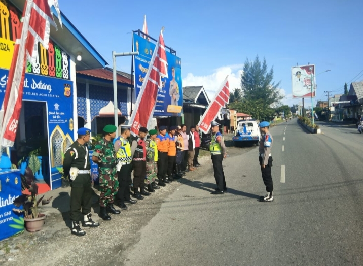 Ops Ketupat Seulawah, Personel Posyan Polres Aceh Selatan Siap Berikan Pelayanan
