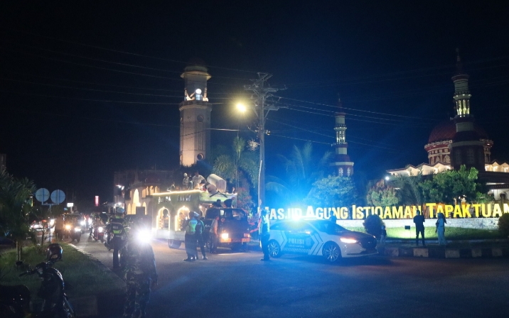 Jamin ketertiban Takbir Keliling sambut Idul Fitri, Polres Aceh Selatan Terjunkan Personil Pengamanan