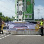 Polres Aceh Jaya dan Jajarannya Pasang Spanduk Informasi Penerimaan Anggota Polri Tahun 2024