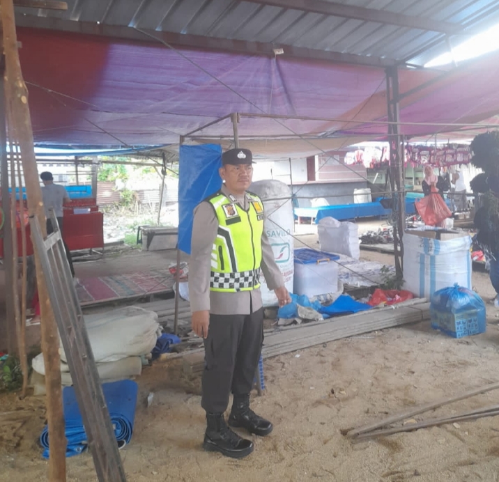 Personel Polsek Krueng Sabee Melaksanakan Patroli Himbauan Harkamtibmas