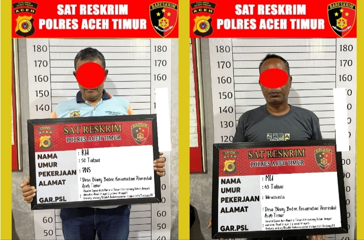 Lagi-Lagi, Satreskrim Polres Aceh Timur Bersama Polsek Peureulak Kota Ungkap Dua Pelaku Tindak Pidana Judi Online