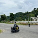 Satlantas Polres Aceh Jaya Laksanakan Pengaturan Lalu Lintas di Tempat Ibadah
