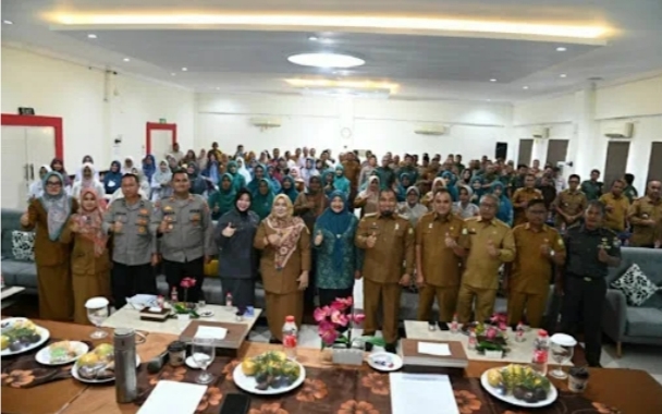 PJ. Bupati Pimpin Rapat Intervensi Serentak Pencegah Stunting di Aceh Besar