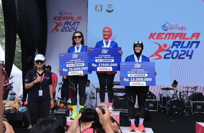 Kemala Run 2024: Seorang Polwan Polda Aceh Raih Juara III Kategori 10 Km